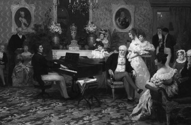 Chopin tocando frente a la familia aristocrática de los Radziwiłł, de Henryk Siemiradzki.