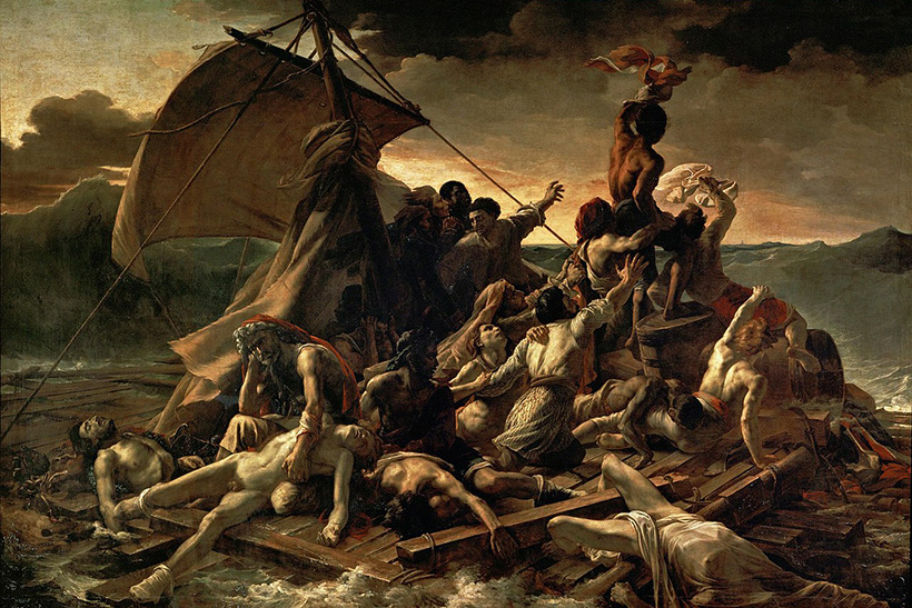 La balsa de la Medusa, de Théodore Géricault. true horror