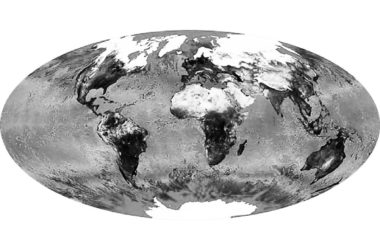 Temperatura en la superficie terrestre al comienzo de la primavera de 2000. Imagen NASA. clima