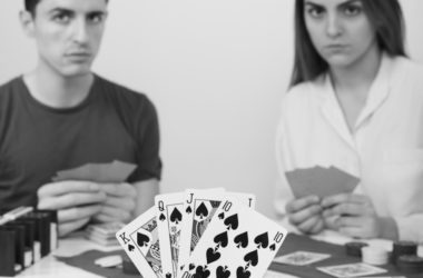 pov playing poker with friends