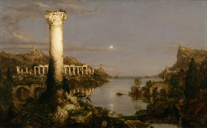 La vida del imperio desolación, de Thomas Cole.