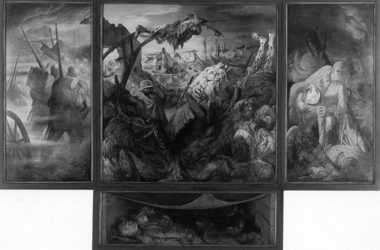 Tríptico de La guerra, una representación moderna del fin del mundo tal como lo percibió Otto Dix.